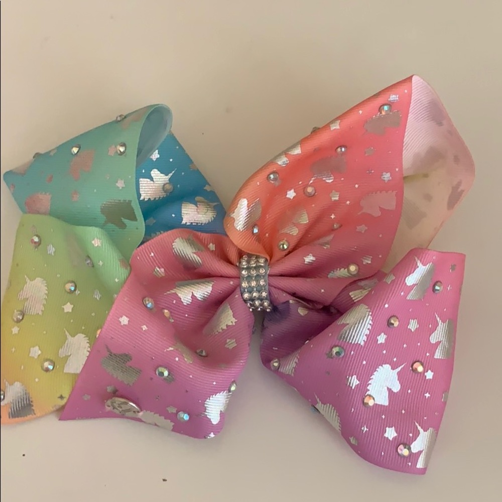 unicorn rainbow jojo bow